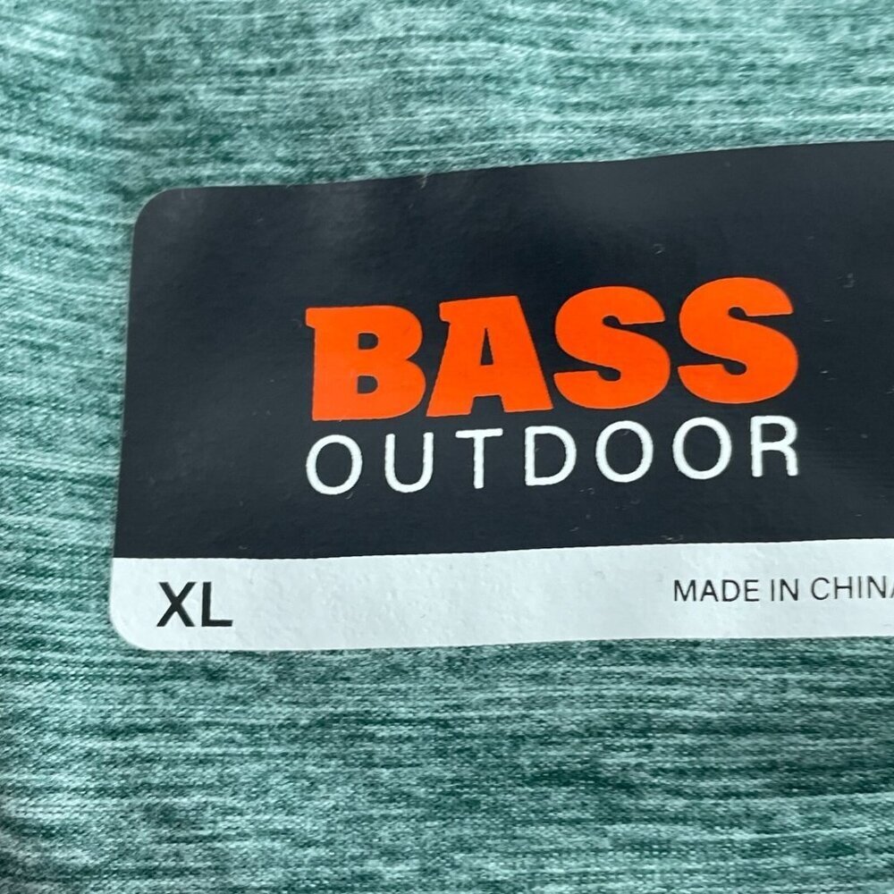 Bass Outdoor XL Microtech Performance Short Sleeve Tee Lily Pad NWT 1509 - Picture 7 of 10